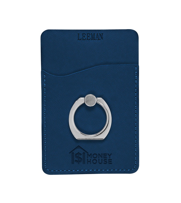 Leeman Tuscany Card Holder With Metal Ring Phone Stand