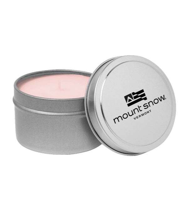 Large Silver Tin Candle