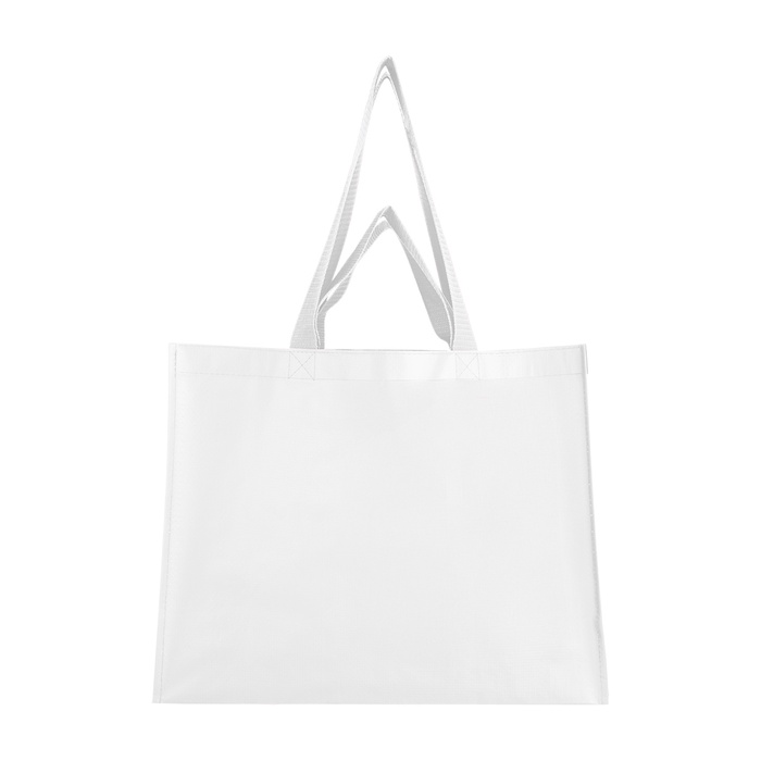Matte Laminated Recycled Non-Woven Dual Handle Shopper Tote Bag