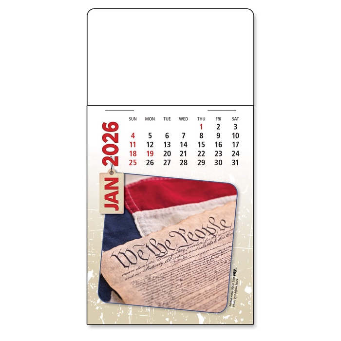 Adhesive Peel-N-Stick® Calendar - Americana Pad