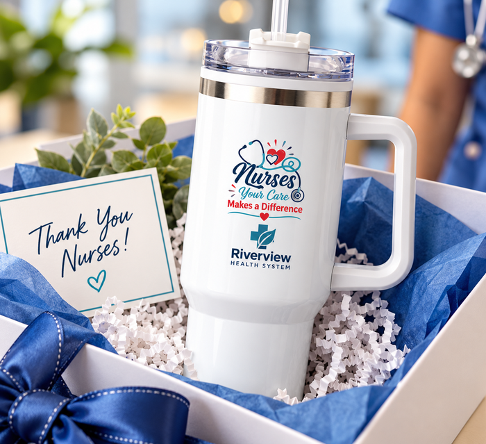 Nurses 40 oz. Stainless Steel Travel Mug with Personalization