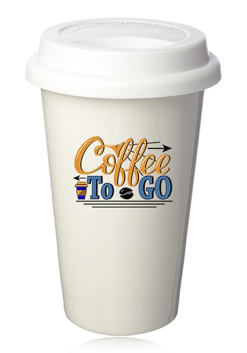 11 oz. Double Wall Ceramic Custom Tumblers