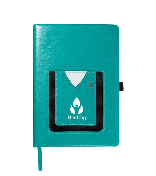 Leeman Medical Theme Journal Book With Cell Phone Pocket
