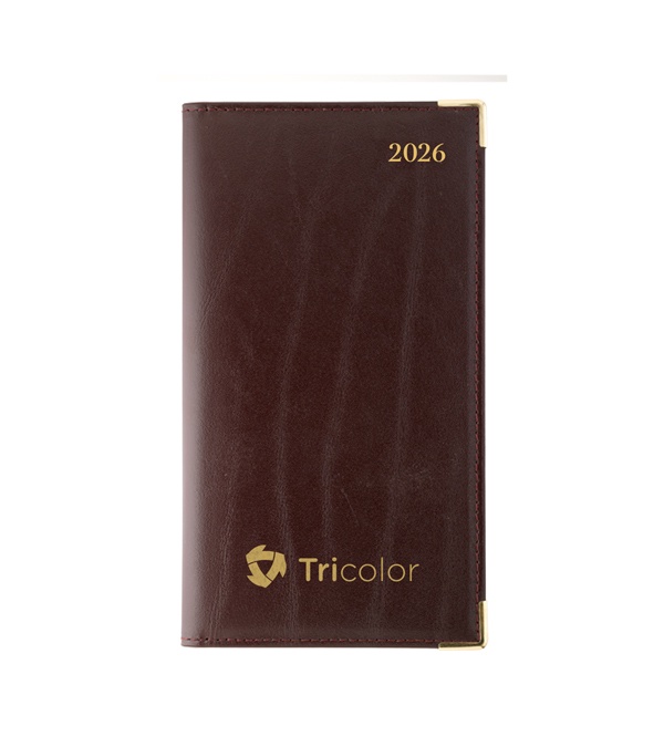 Roma Bonded Leather Pocket Pal Calendar 2026