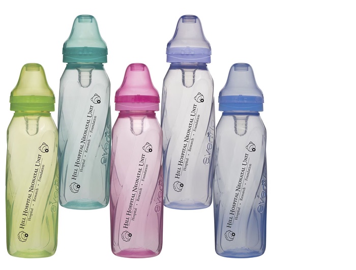 8 oz Assorted Color Evenflo Baby Bottles