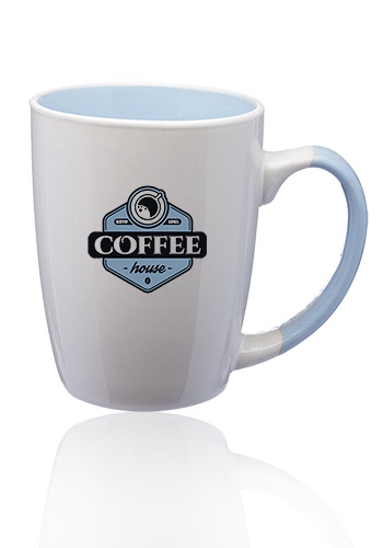 12 oz. Java Two-Tone Personalized Coffee Mugs