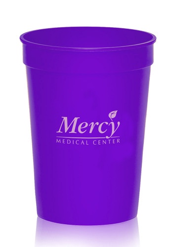 12 oz. Promotional Plastic Stadium Cups