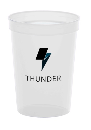 12 oz. Promotional Plastic Stadium Cups