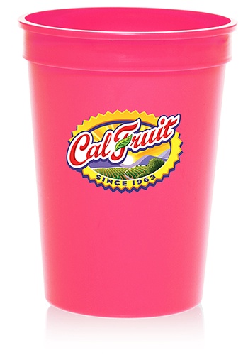 12 oz. Promotional Plastic Stadium Cups