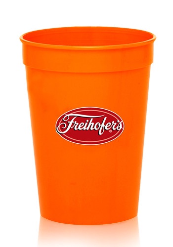 12 oz. Promotional Plastic Stadium Cups