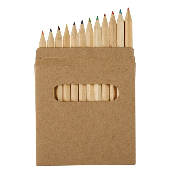Custom Printed 12-Piece Colored Pencil Set