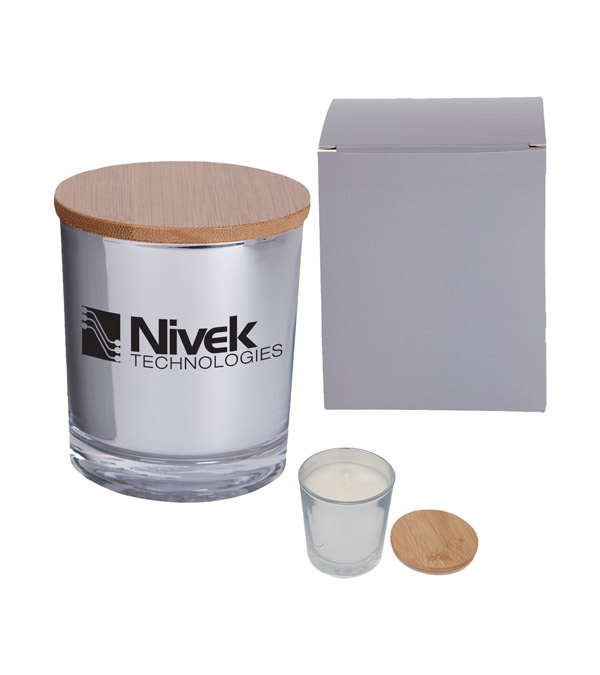 Bamboo Custom Soy Candle With Matching Box