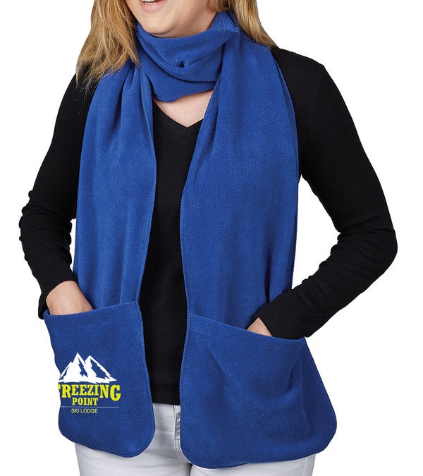 Fleece Scarf With Pockets