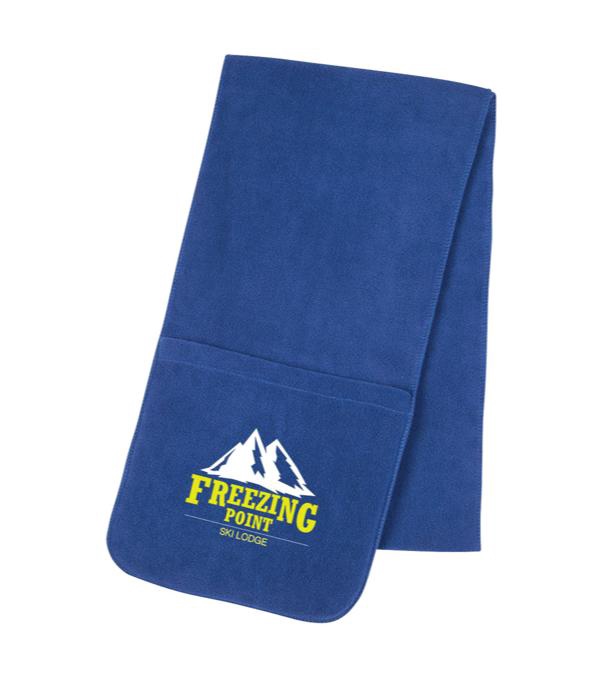 Fleece Scarf With Pockets