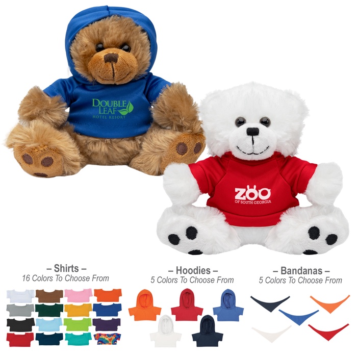 Happy Holidays 6" Big Paw Bear-Bandana