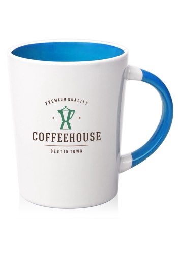 13 oz. Albany Two Tone Latte Personalized Mugs