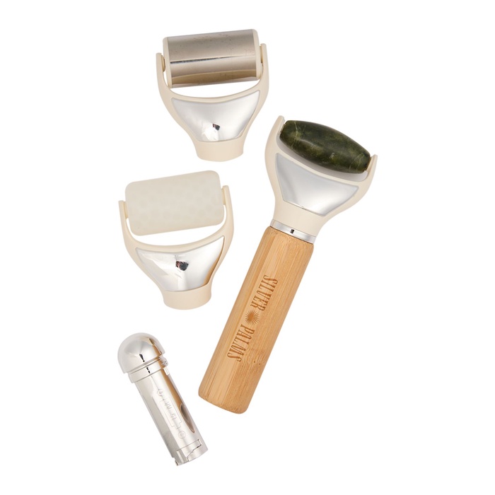Wellable™ FSC® 100% Bamboo 3-in-1 Face Body & Roller Set