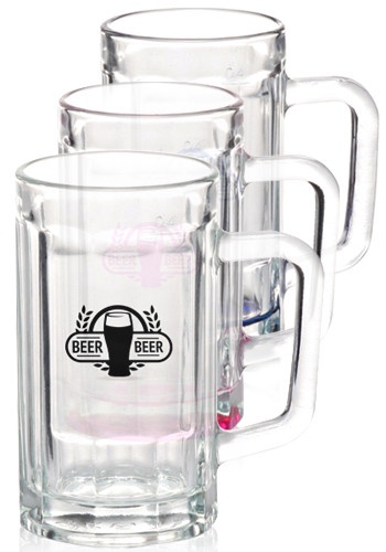 15 oz. Sports Fan Custom Glass Beer Mugs