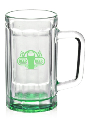 15 oz. Sports Fan Custom Glass Beer Mugs