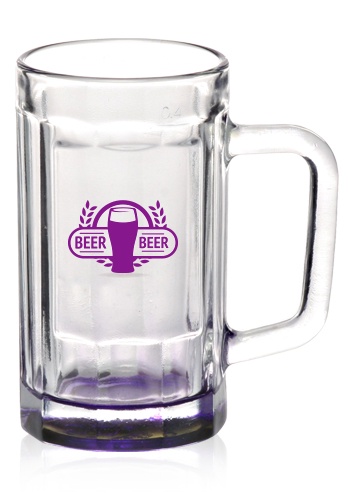 15 oz. Sports Fan Custom Glass Beer Mugs