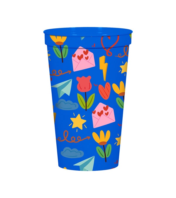 22 oz. Full Color Big Game Stadium Cup