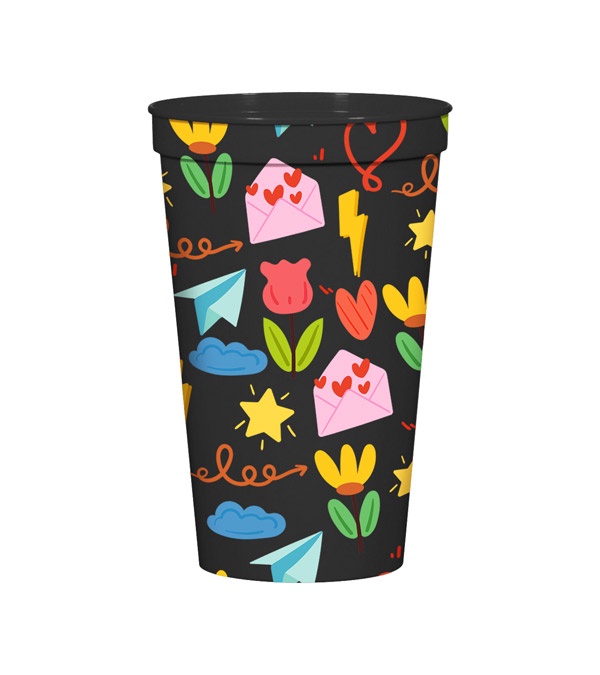 22 oz. Full Color Big Game Stadium Cup