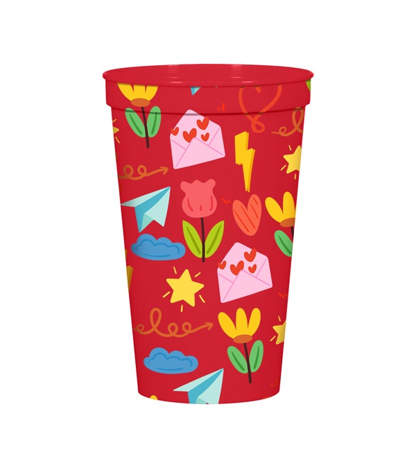 22 oz. Full Color Big Game Stadium Cup
