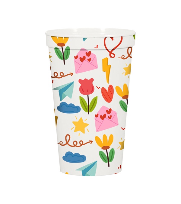 22 oz. Full Color Big Game Stadium Cup