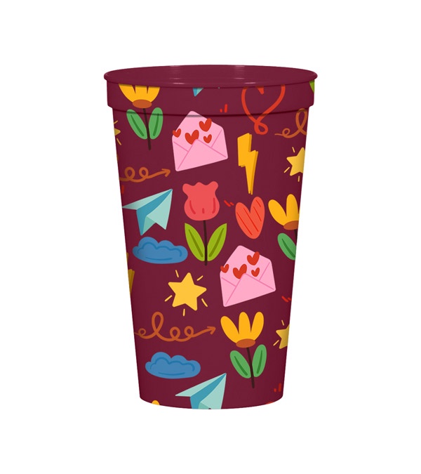 22 oz. Full Color Big Game Stadium Cup
