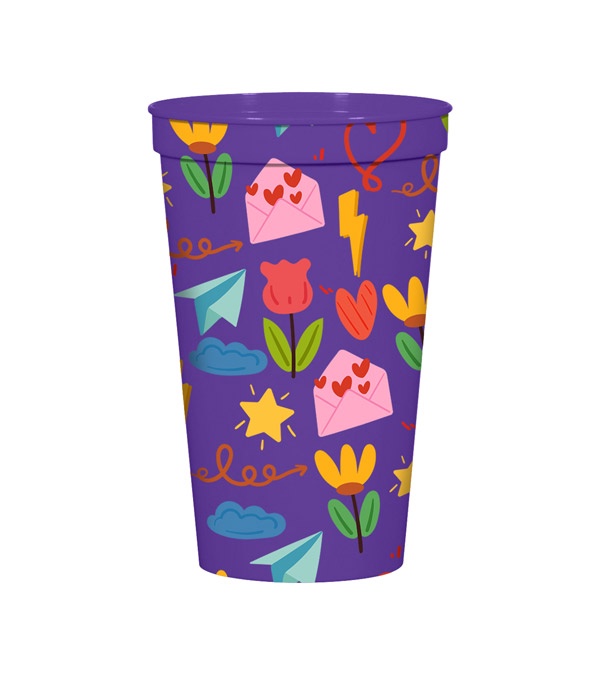 22 oz. Full Color Big Game Stadium Cup
