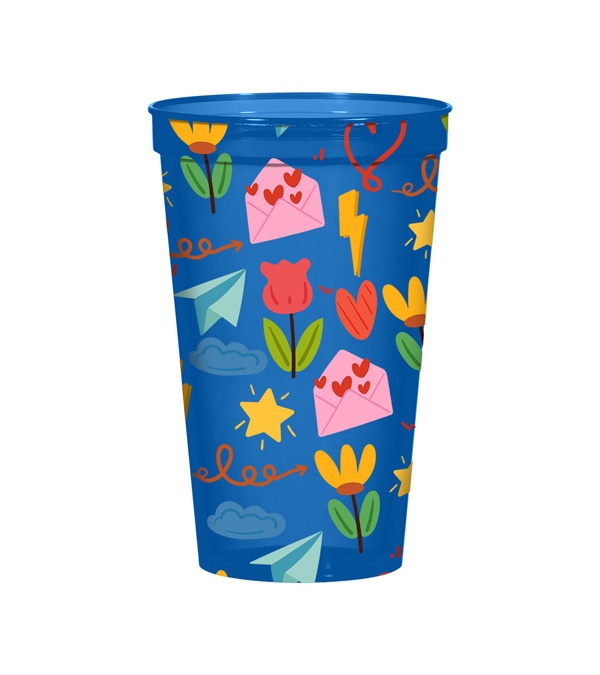 22 oz. Full Color Big Game Stadium Cup