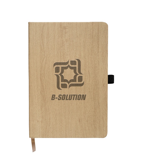 Soft Touch Woodgrain Journal - Deboss