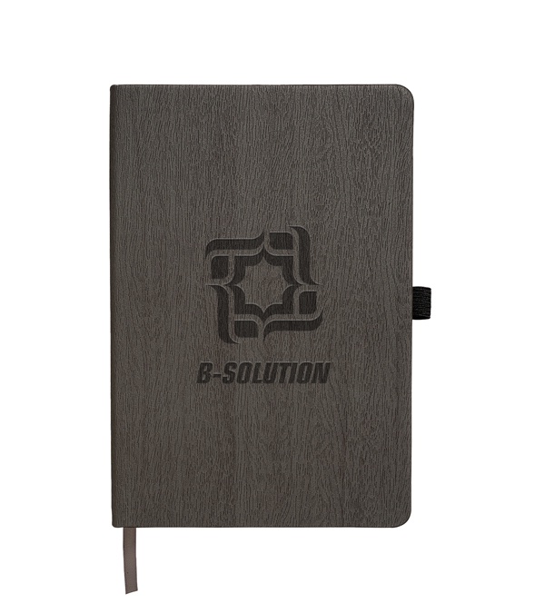 Soft Touch Woodgrain Journal - Deboss