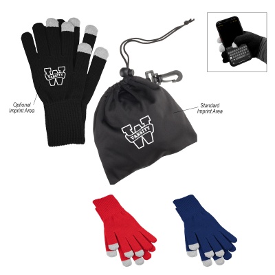 Touch Screen Gloves In RPET Pouch