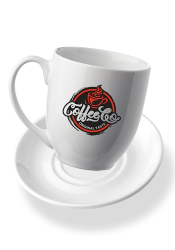 16 oz. Bistro Coffee Mug with Ceramic Coaster