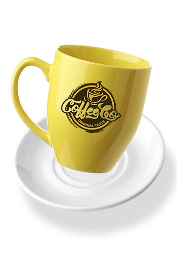 16 oz. Bistro Coffee Mug with Ceramic Coaster