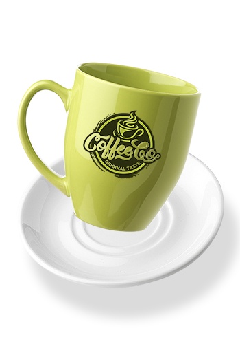16 oz. Bistro Coffee Mug with Ceramic Coaster