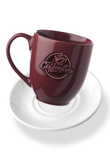 16 oz. Bistro Coffee Mug with Ceramic Coaster