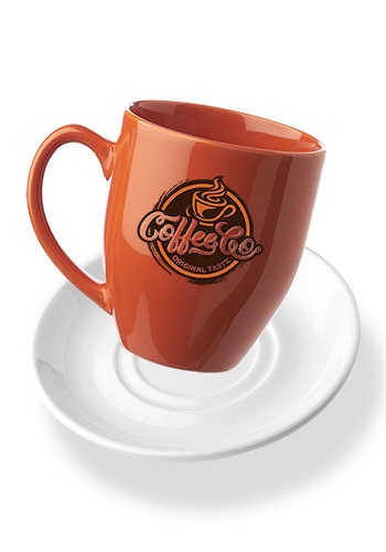 16 oz. Bistro Coffee Mug with Ceramic Coaster