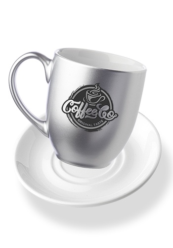 16 oz. Bistro Coffee Mug with Ceramic Coaster