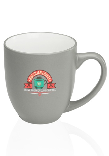 16 oz. Pop Out Bistro Two Tone Logo Coffee Mugs