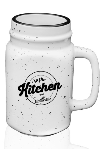 16 oz. Savannah Ceramic Personalized Mason Jars