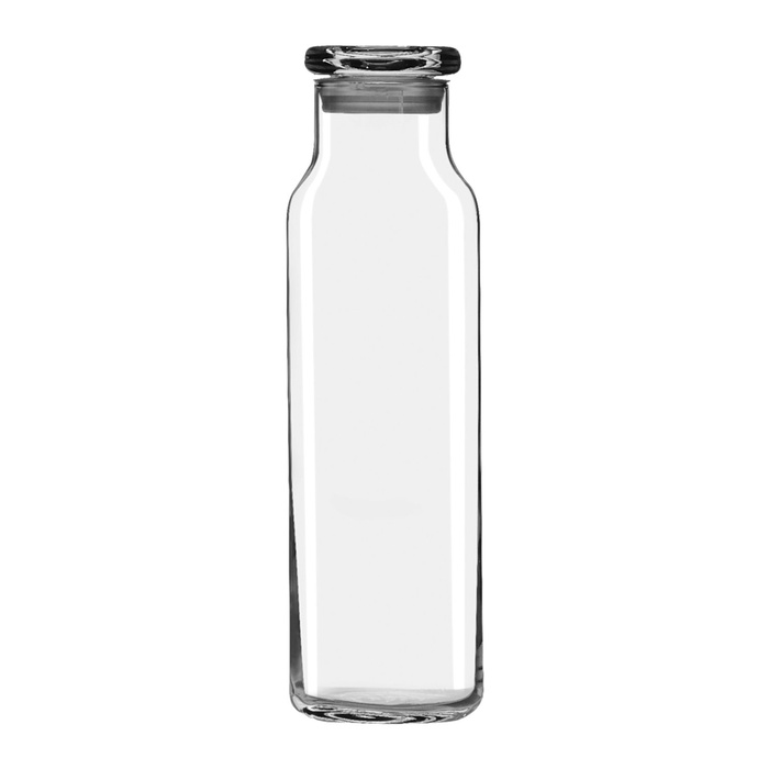 Libbey 24 oz Glass Water Bottle with Press-On Lid