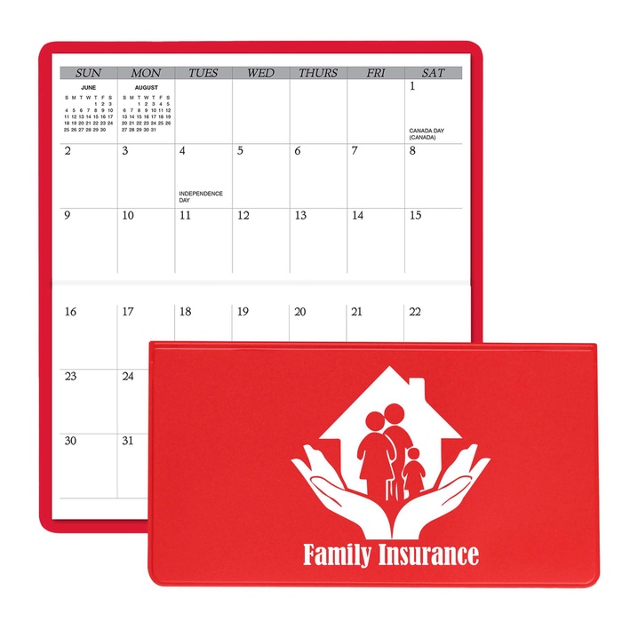 Horizontal Monthly Pocket Planner