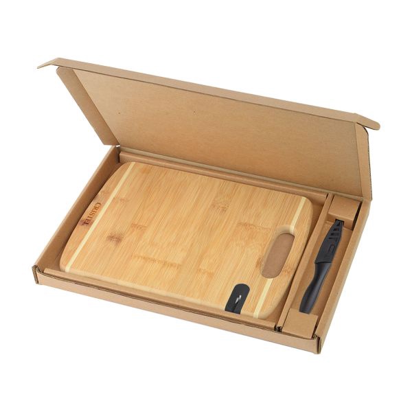 Bamboo Sharpen-IT Cutting Board with Knife Gift Box Set