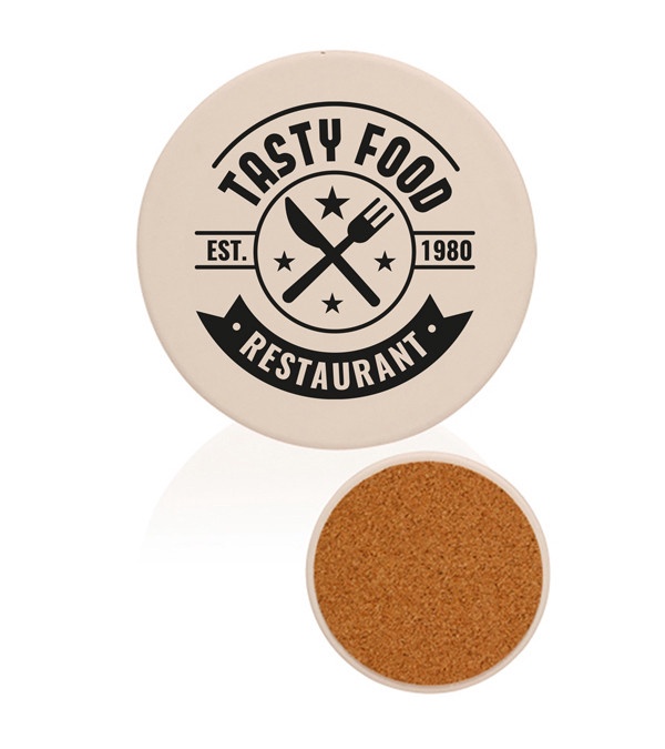 4 in. Round Ceramic Coasters