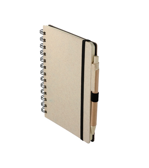 Eco Elements Wheat Straw Notebook With Pen