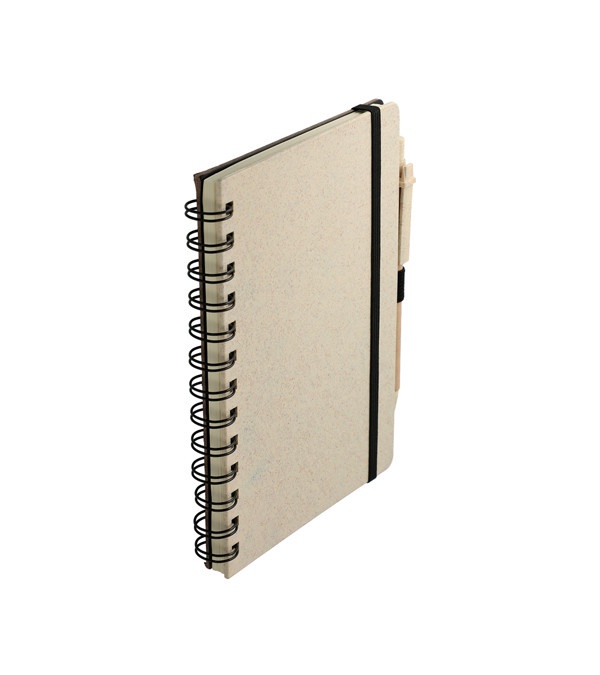 Eco Elements Wheat Straw Notebook With Pen