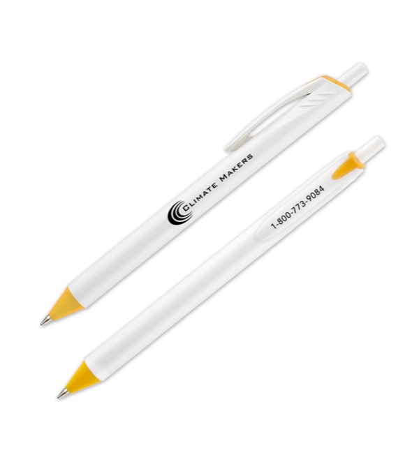 Allen White Barrel Pen