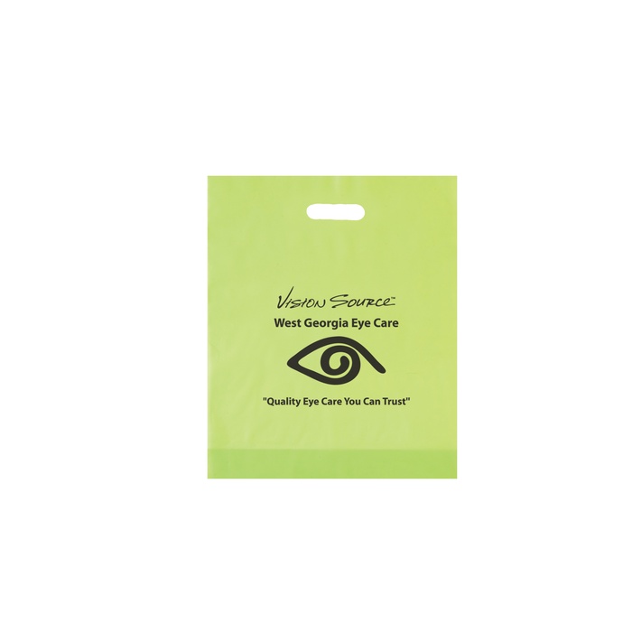 Frosted Die Cut Bag - 12" x 15" x 3"